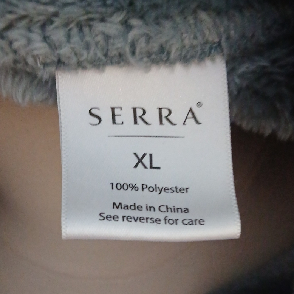 Serra Women's Soft Blue Teddy Jacket - Picture 2 of 5